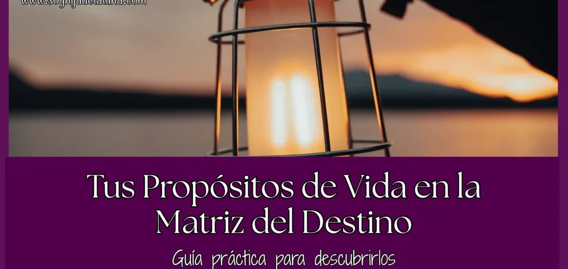 Propósitos de vida en la Matriz del Destino