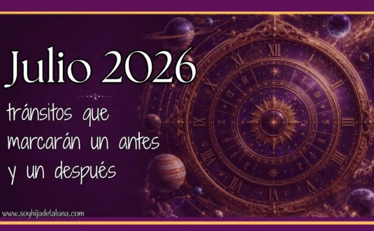 Tránsitos planetarios julio 2026: reloj astrológico vintage con planetas